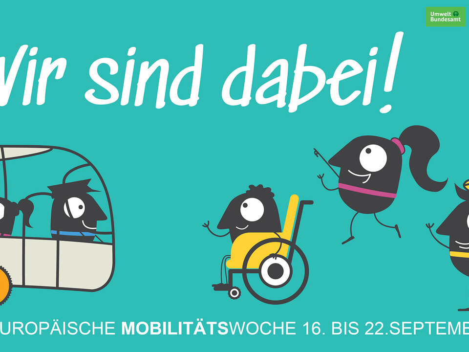 eine Graphik mit Maskottchen zur EMW