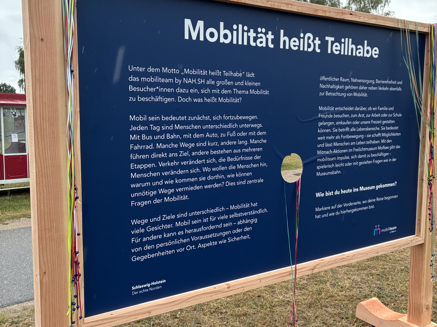 Ein Mitmach-Element im Freilichtmuseum Molfsee.